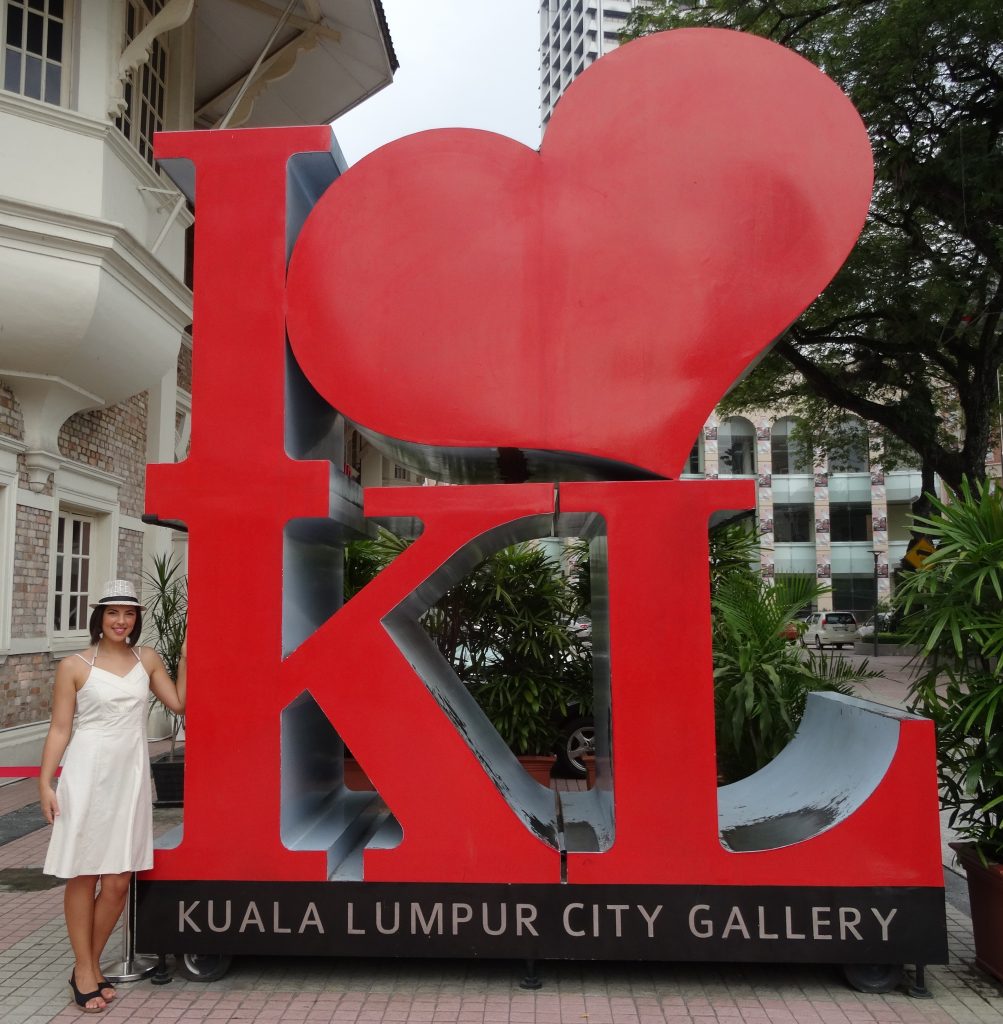 Sculpture "I love KL" - Kuala Lumpur