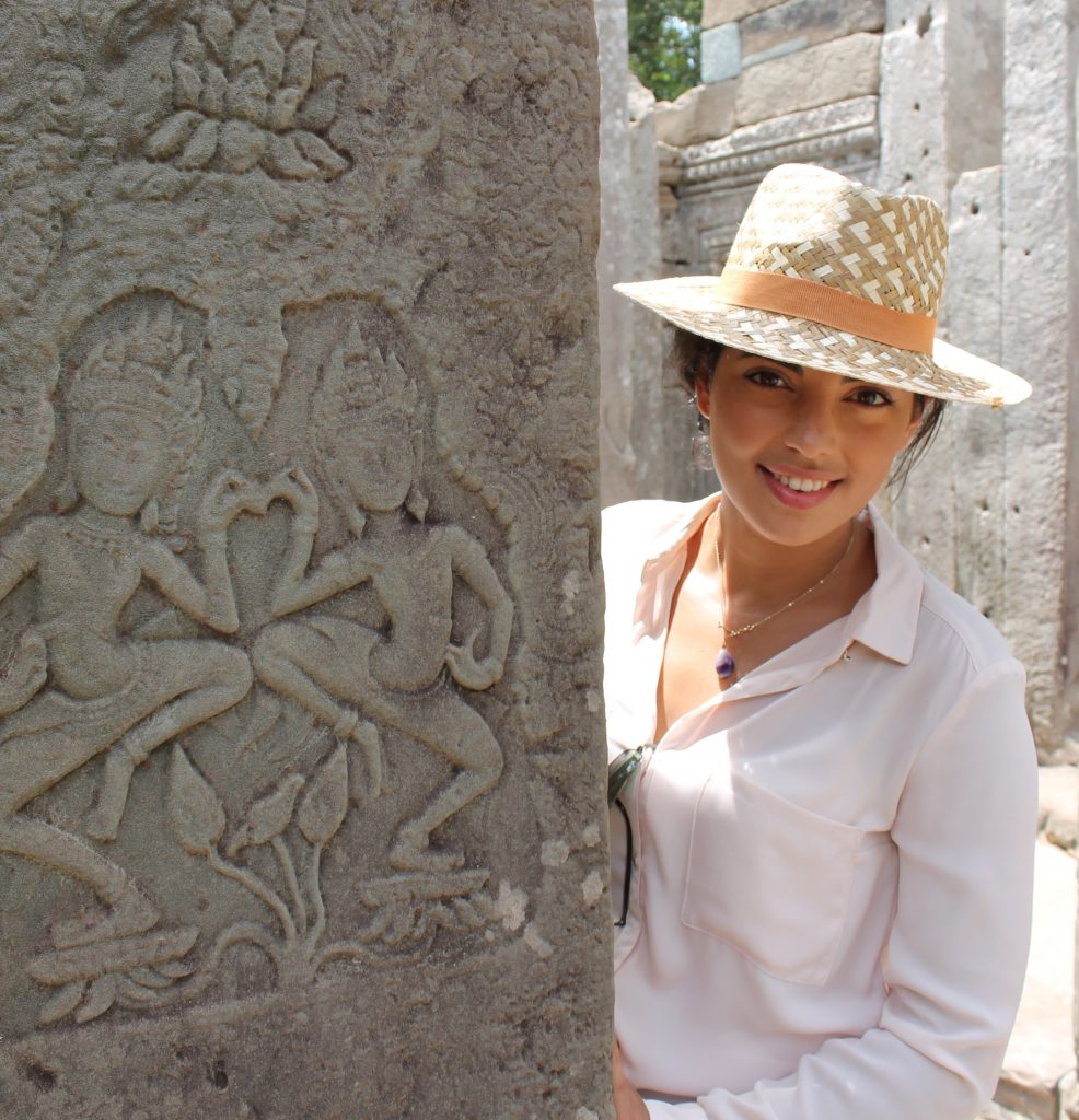 Sculpture sur un mur d'Angkor Wat - Cambodge
